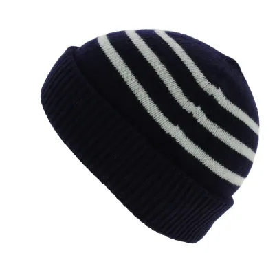 Duncan Sailor Beanie Navy Stripes - Traclet Reference: 7877 | Traclet Hatters