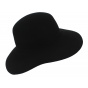 "Marc Veyrat" Style Black Wool Felt Hat - Traclet