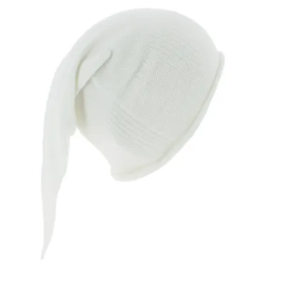 Long White Cotton Chacarel Night Cap - Traclet Reference: 7880 | Traclet Hatters