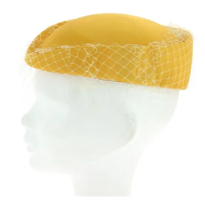 Chapeau de cérémonie ou de cabaret jaune Reference : 7881 | Chapellerie Traclet