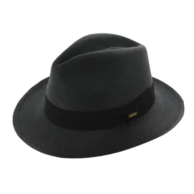Traveller Gamblino Panama Hat Black - Traclet Reference: 7927 | Traclet Hat Shop