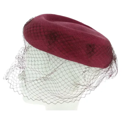 Burgundy Parasisal Tambourine Hat Reference: 7932 | Traclet Hat Shop