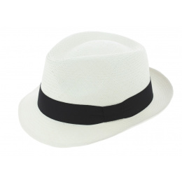 Trilby Corsica Panama Blanchi Hat - Traclet