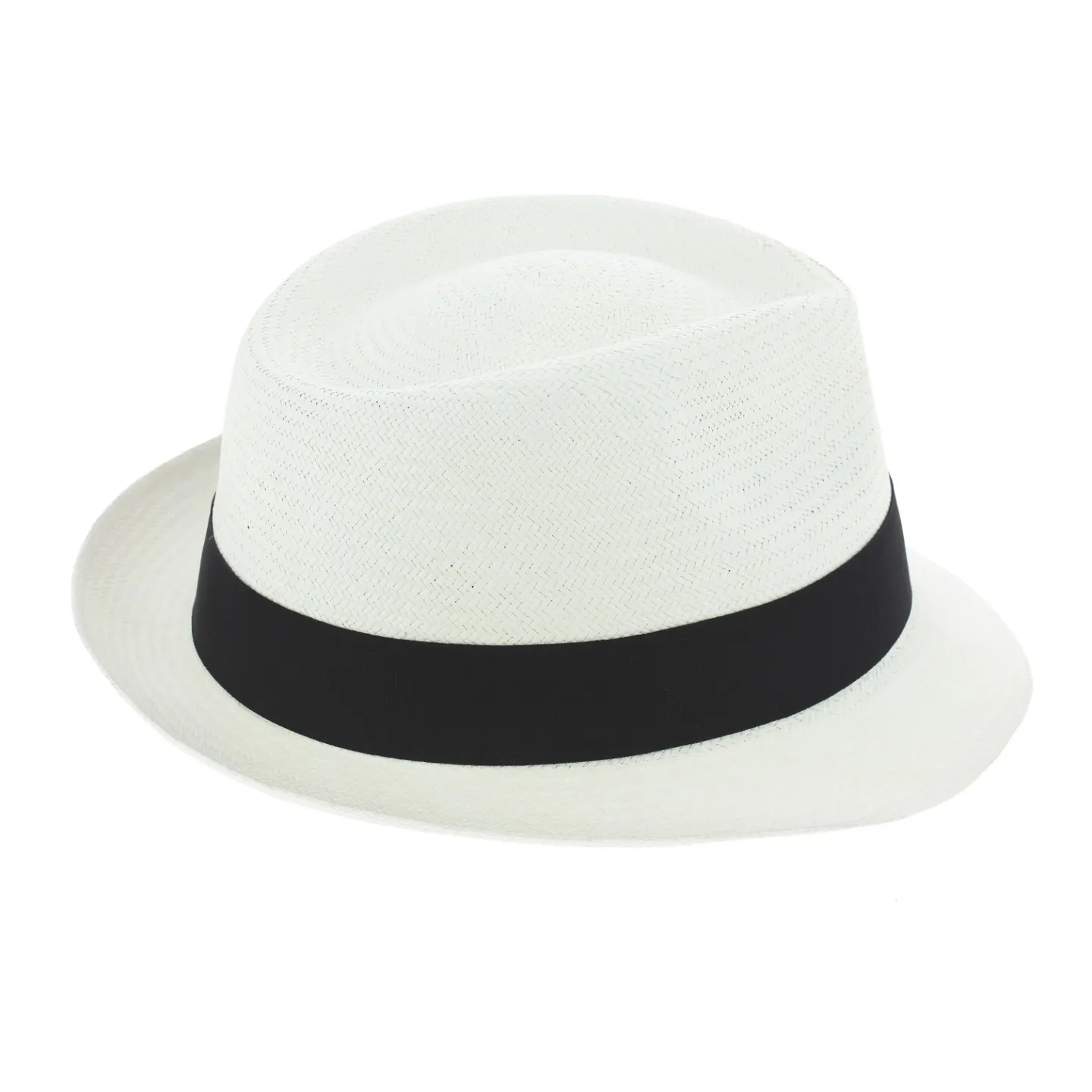 Chapeau Trilby Corsica Panama Blanchi - Traclet Reference : 7941 | Chapellerie Traclet