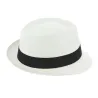 Chapeau Trilby Corsica Panama Blanchi - Traclet Reference : 7941 | Chapellerie Traclet