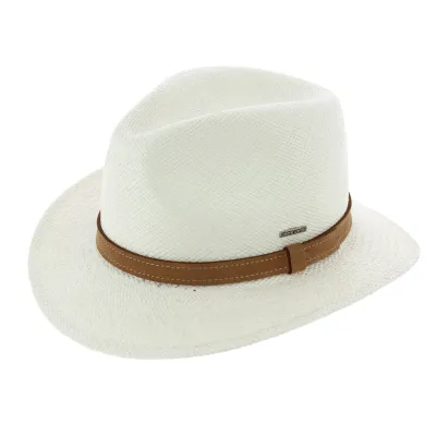 Chapeau Traveller Frederic Panama Blanc - Pierre Cardin Reference : 7945 | Chapellerie Traclet