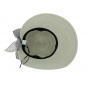 Clara Grey Paper Straw Sun Cap - Traclet