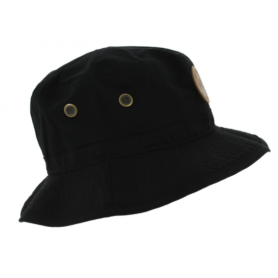 UV Protection Bucket Hat The Spackler Black Cotton - Coal