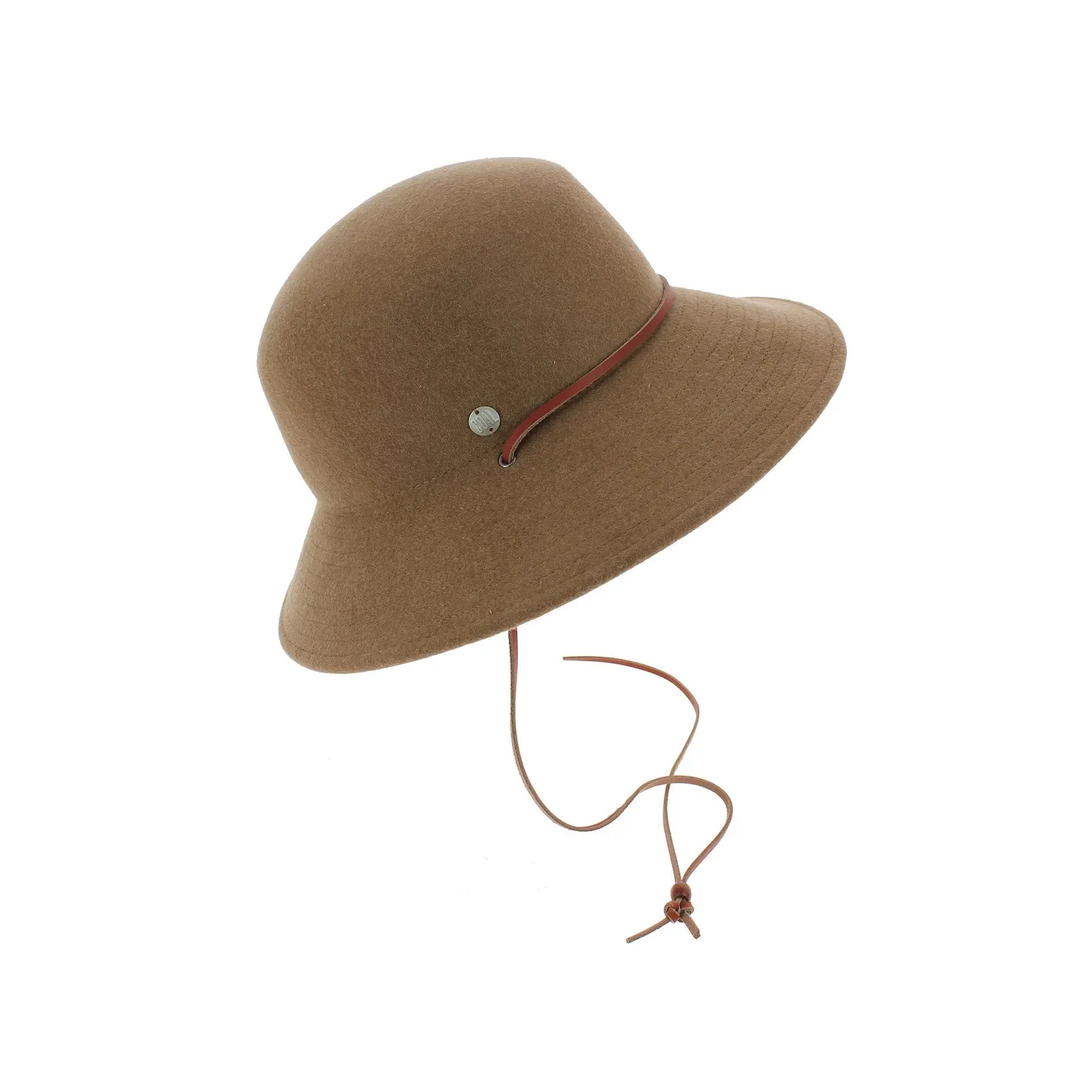 The Meadow Hat Tawny Wool Felt - Coal Reference: 7954 | Traclet Hat Shop