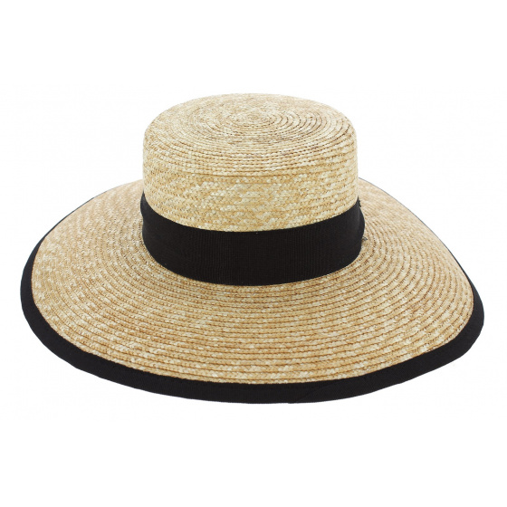 Canotier Larges Bords Venezia Paille Naturel - Fléchet