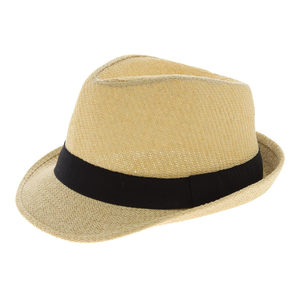 Trilby Groove Straw Straw Natural Paper Hat - Traclet Reference : 7963 ...