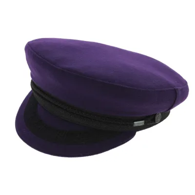 Casquette Marin Camaret Laine Aubergine - Mtm Reference : 7965 | Chapellerie Traclet