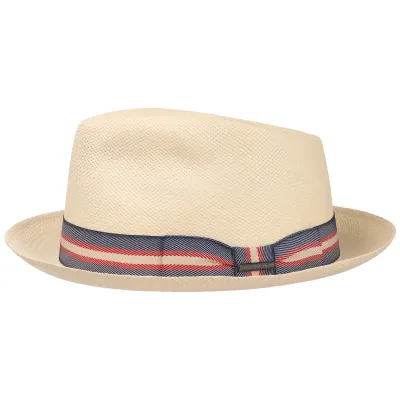 Chapeau PorkPie / Trilby Solvay Panama Naturel - Stetson Reference : 6681 | Chapellerie Traclet