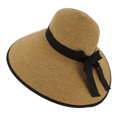 Caicos Natural Paper Straw Wide-Brim Hat - Traclet Reference: 7968 | Traclet Hatmakers