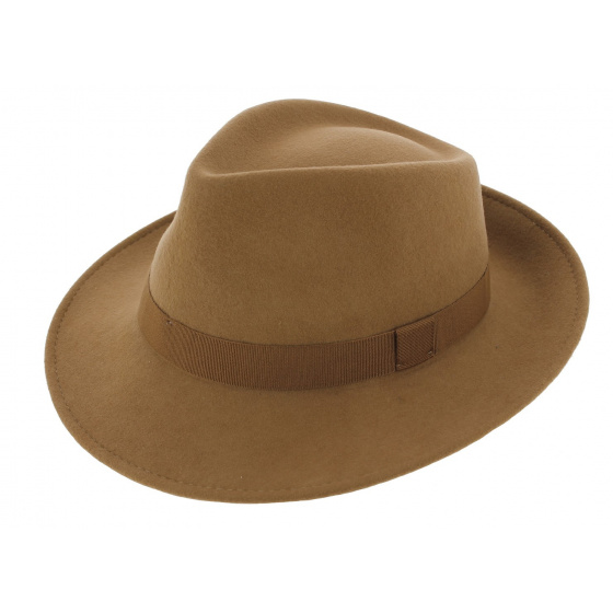 Llama Wool Felt Fedora Hat - Traclet