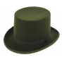 Wool Top Hat - Bottle Green