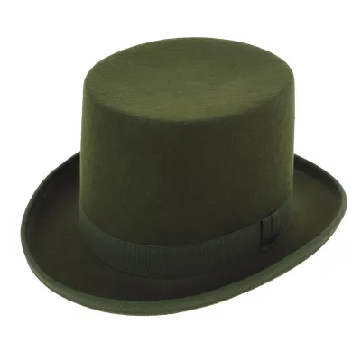 Chapeau haut de forme - Vert bouteille Reference : 5748 | Chapellerie Traclet