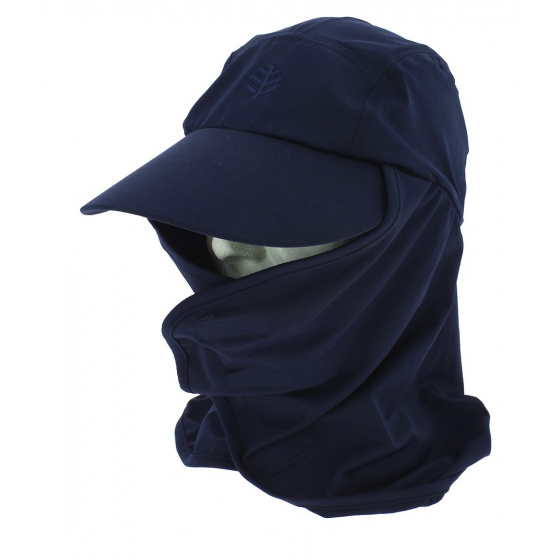 Acatama Baseball Cap with Neck & Face Guard Blue - Coolibar