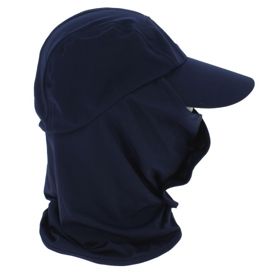 Acatama Baseball Cap with Neck & Face Guard Blue - Coolibar