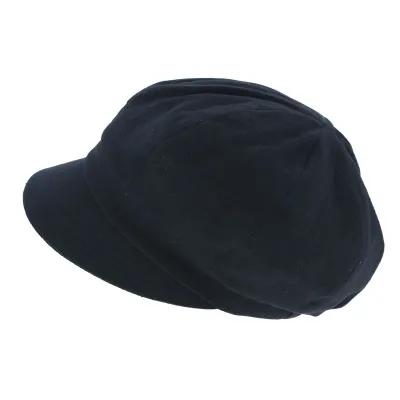 Nelya Linen Navy Newsboy Cap - Mtm Reference: 7998 | Traclet Hat Shop