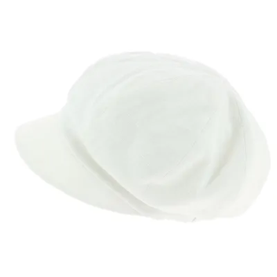 Casquette Gavroche Nelya Lin Blanc - Mtm Reference : 8001 | Chapellerie Traclet