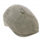 Halflight Flat Cap Suede Leather Grey / Beige - Traclet