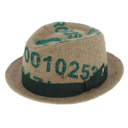 Las Perlas Player Hat Beige Jute Fabric - Fléchet