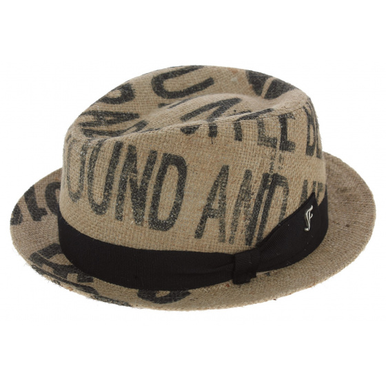 Chapeau Player Las Perlas Toile de Jute Beige - Fléchet