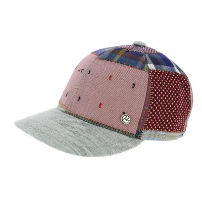 San Marin Patchwork Linen Baseball Cap - Traclet Reference: 8030 | Traclet Hat Shop