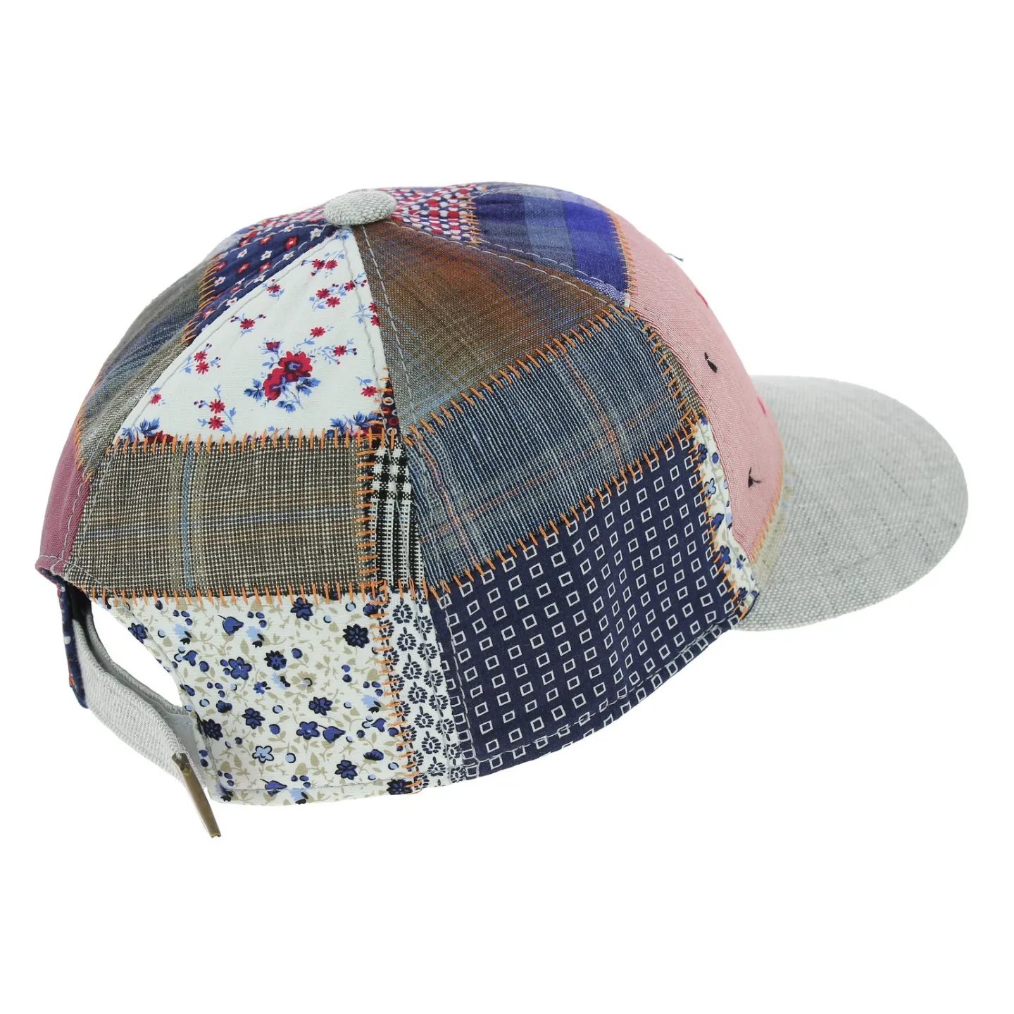 San Marin Patchwork Linen Baseball Cap - Traclet Reference: 8030 | Traclet Hat Shop