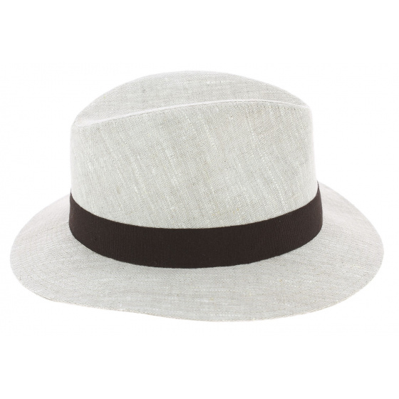 Murano Traveller Hat Washed Natural Linen - Fléchet