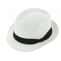 Trilby Navagio Straw Hat White Paper - Fléchet