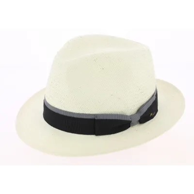 Natural Straw Navagio Fedora Hat - Fléchet Reference: 8037 | Traclet Hat Shop