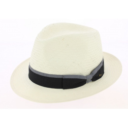 Natural Straw Navagio Fedora Hat - Fléchet