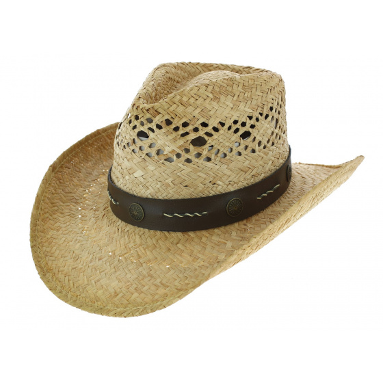 Cowboy Stagecoach Natural Straw Cowboy Hat - Traclet