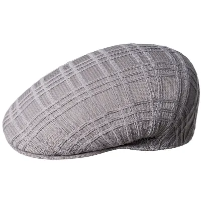 Casquette Rib Check 504 Gris - Kangol) Reference : 8044 | Chapellerie Traclet