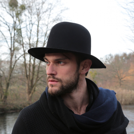Chapeau Formable Golden Fleece Feutre Laine Noir - Traclet