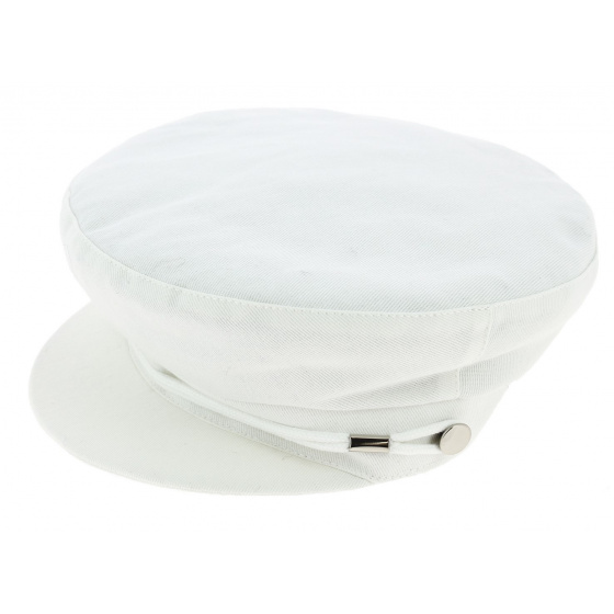 Summer Sailor Cap Camaret White Cotton - Mtm