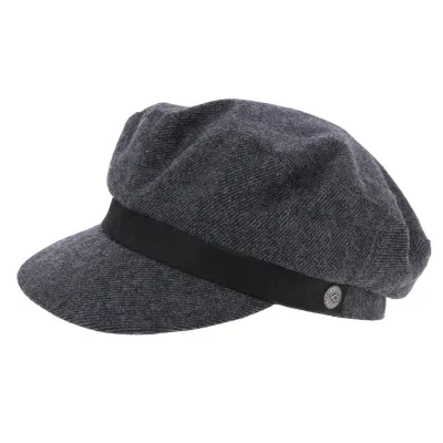 Kurt Wool Sailor Cap Anthracite - Brixton Reference: 8090 | Chapellerie Traclet