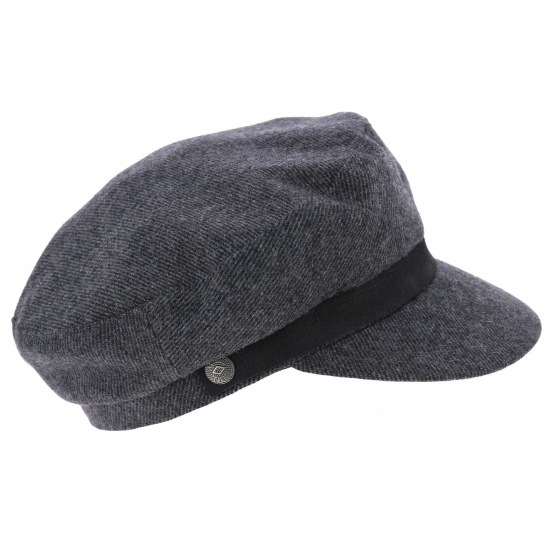 Kurt Wool Sailor Cap Anthracite - Brixton
