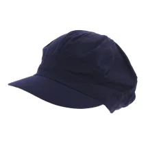 Navy Blue Cotton Newsboy Cap - Traclet Reference: 8124 | Traclet Hat Shop