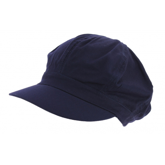 Gavroche Cap Navy Blue Cotton - Traclet