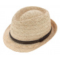 Caprino Raffia Straw Trilby Hat - Crambes
