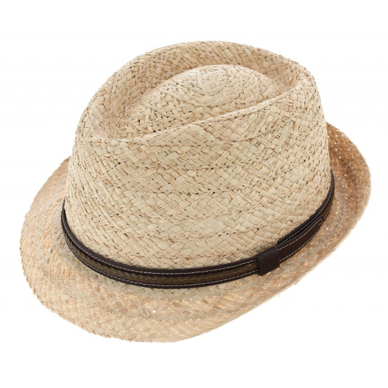 Caprino Raffia Straw Trilby Hat - Crambes