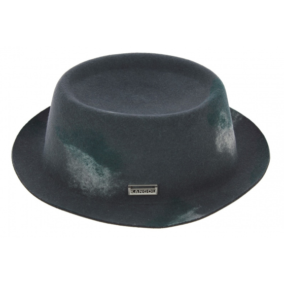 Grey Wool Crayon Mowbray Pork Pie Hat - Kangol