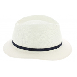 Chapeau Traveller Panama Blanc - Fléchet