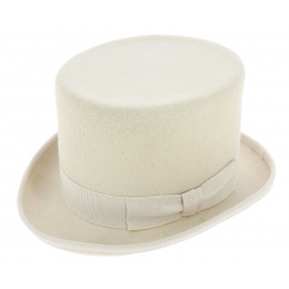 White wool felt top hat - Guerra
