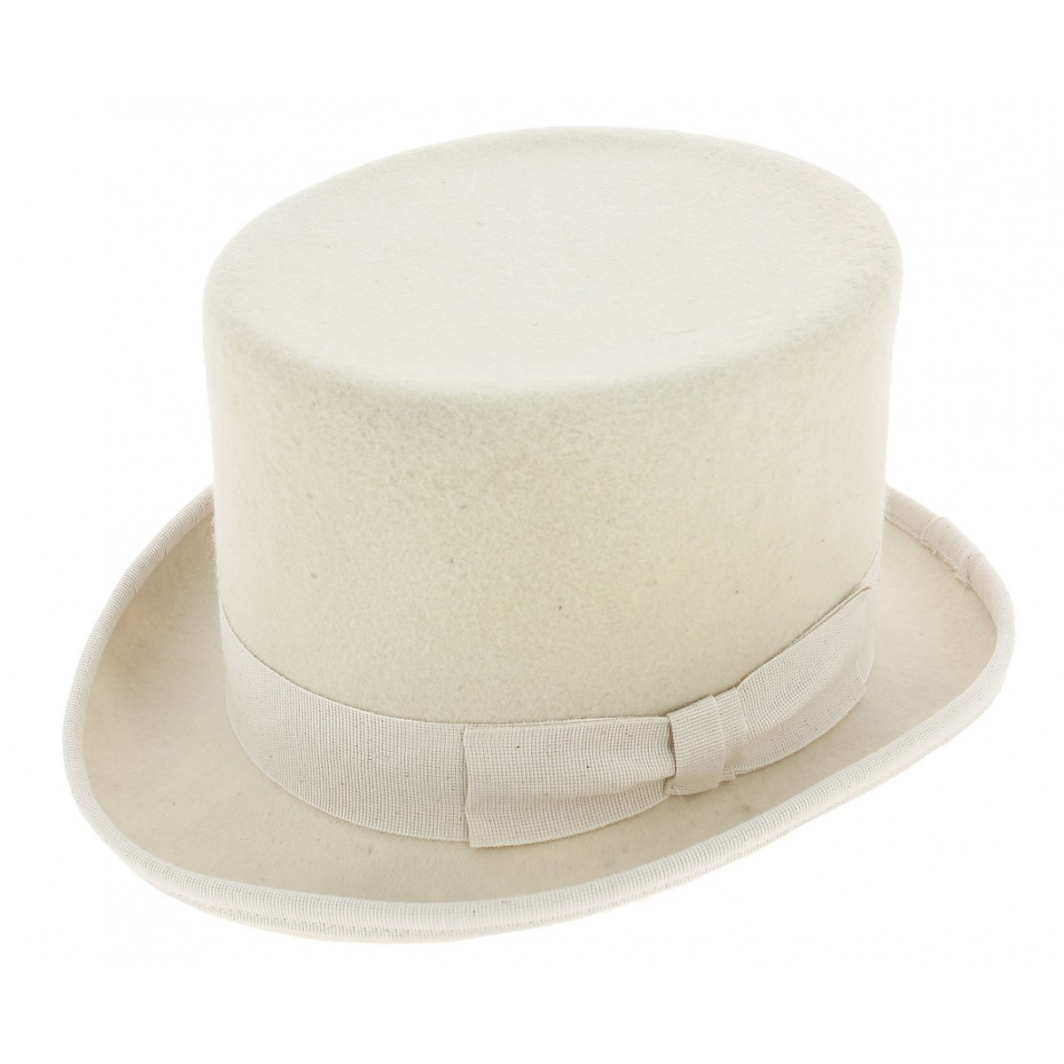 Top hat Feutre Laine White - Guerra Reference : 296 | Chapellerie Traclet