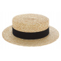 Double-Grooved Straw Boater - Guerra 1855