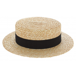 Double-Grooved Straw Boater - Guerra 1855